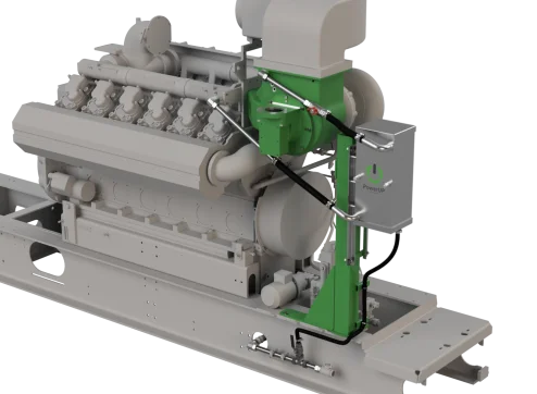Blowby-Filter in gas engines