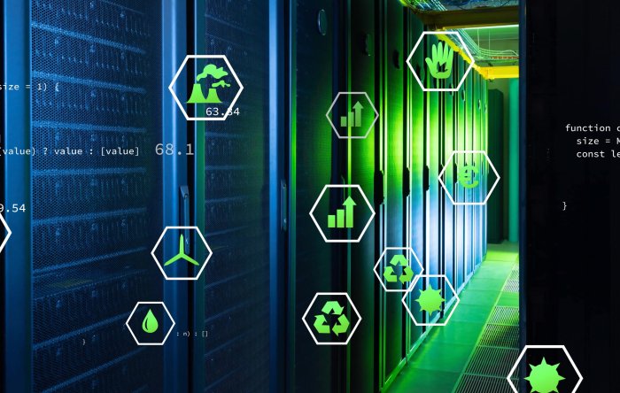 Image displaying a modern data center, symbolizing the future of energy supply for PowerUP facilities.